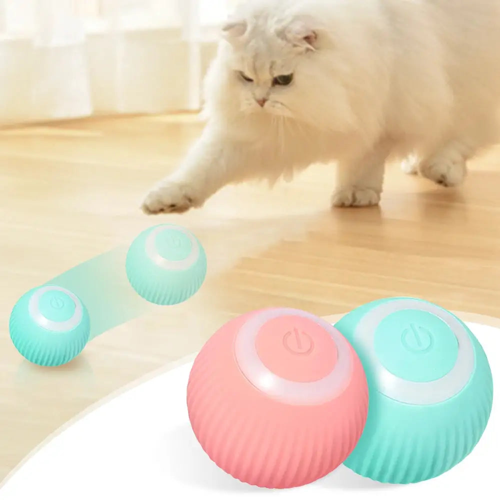 Anti-anxiety Active Gravitational Rolling Ball for Cats