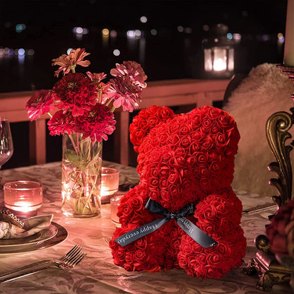 Rose-Valentine Teddy Bear