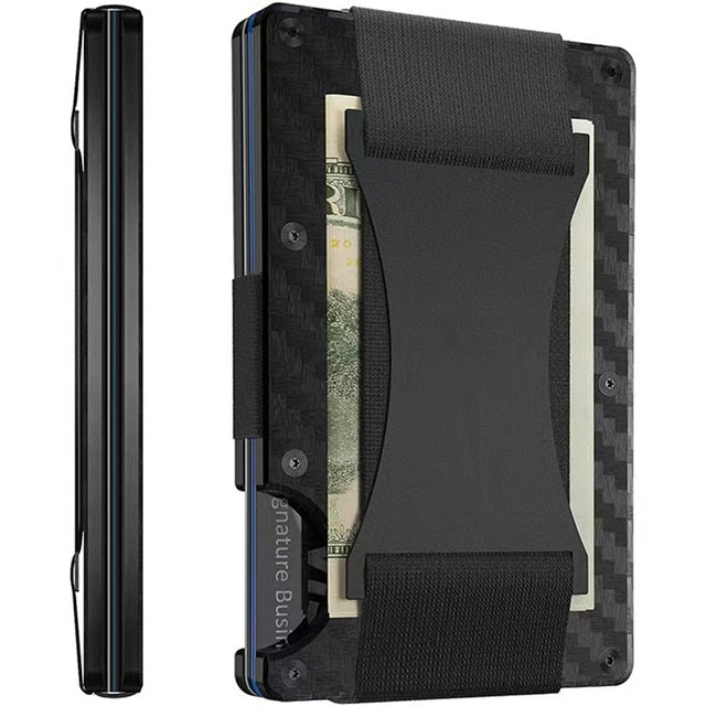 Minimalist Men Slim Wallet-Rfid Shielded - BeHappy Store -