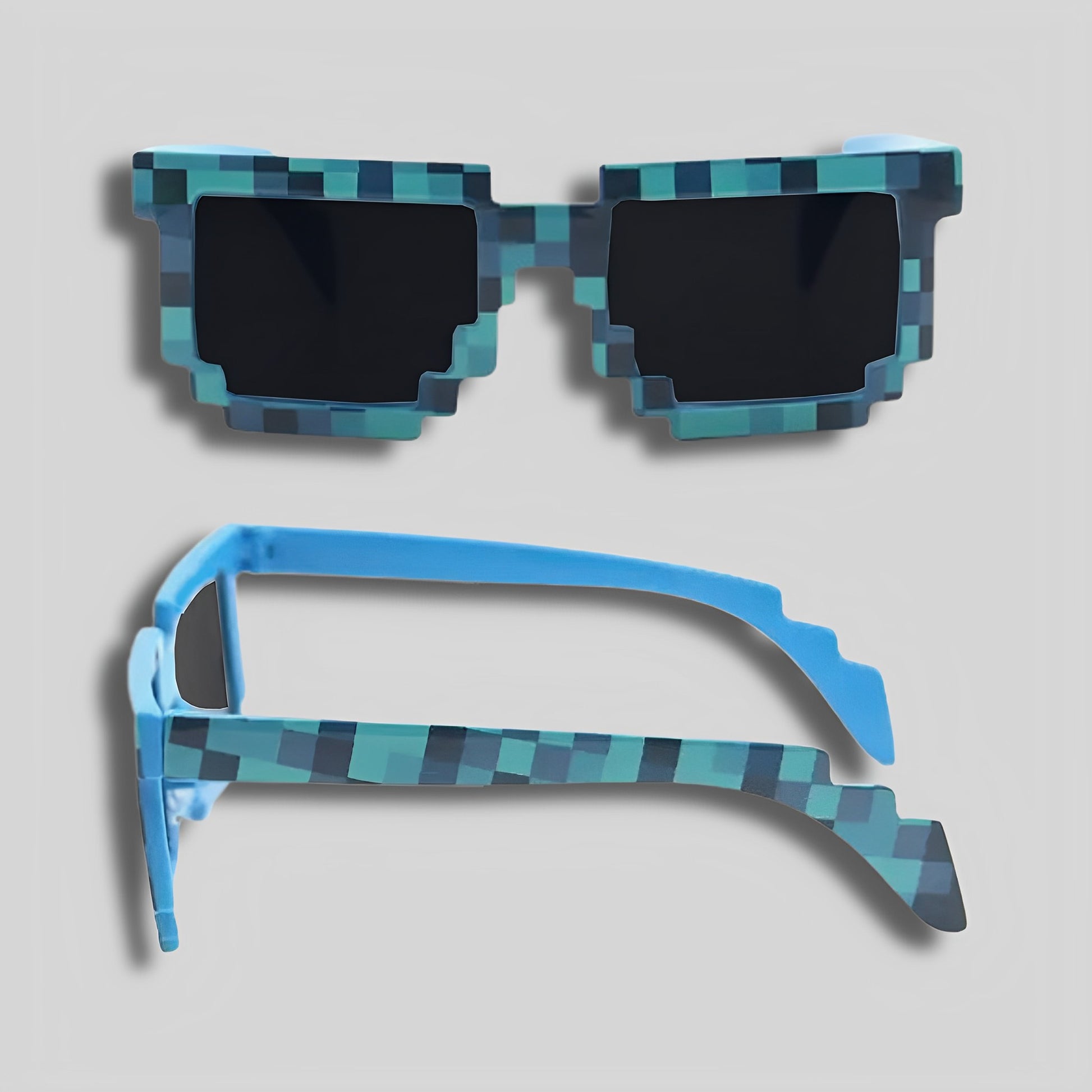 8-Bit Pixel Mosaic Minecraft Sunglasses - BeHappy Store -