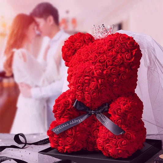 Rose-Valentine Teddy Bear