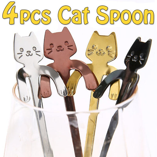 Cute Cat Coffee Spoon - BeHappy Store -